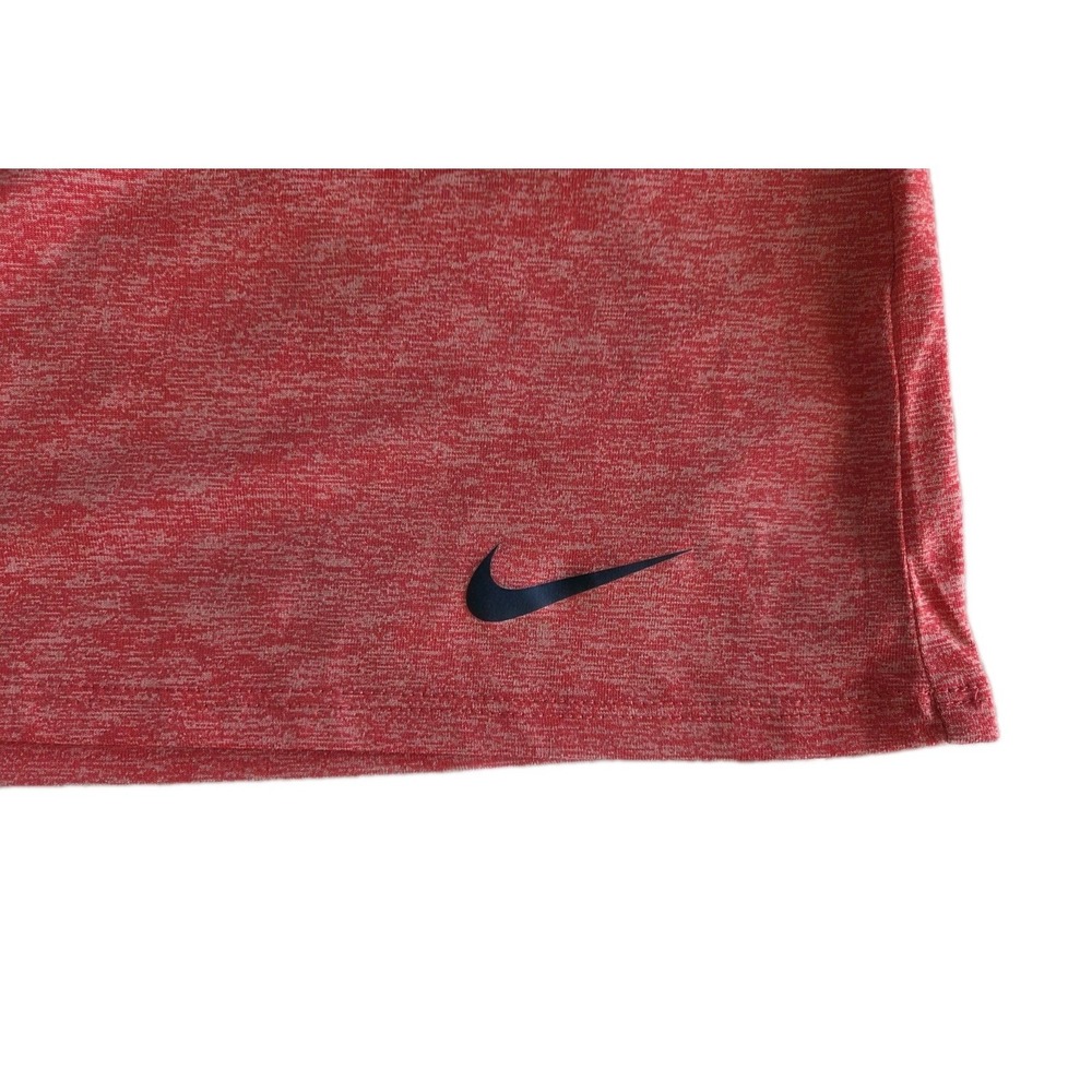 Women's Nike Dri Fit Shirt Running Hood Long Sleeves Red Swoosh Athleisure Large - Picture 3 of 4